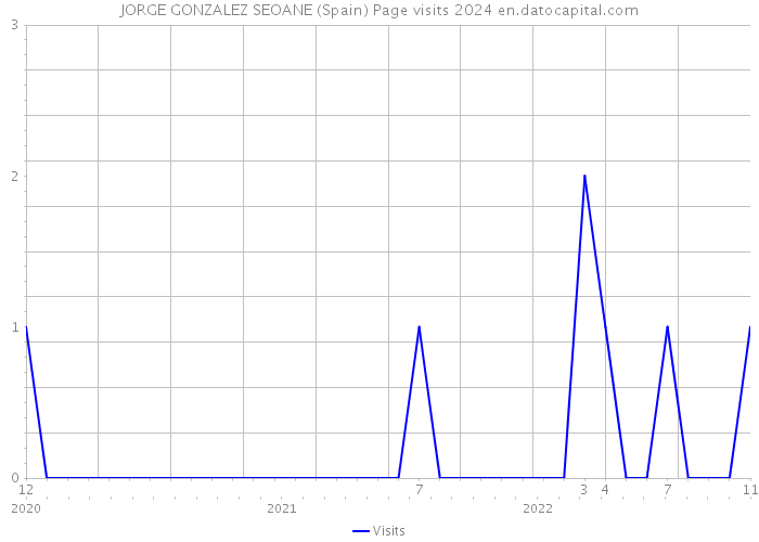 JORGE GONZALEZ SEOANE (Spain) Page visits 2024 