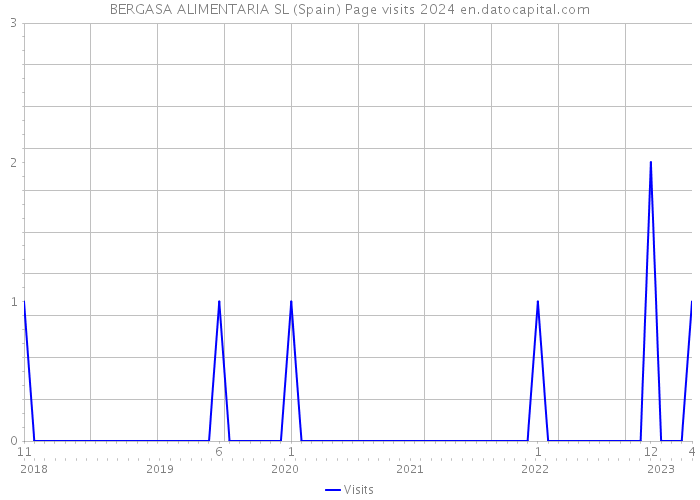 BERGASA ALIMENTARIA SL (Spain) Page visits 2024 