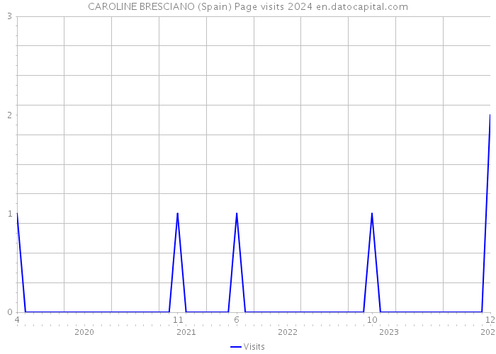 CAROLINE BRESCIANO (Spain) Page visits 2024 