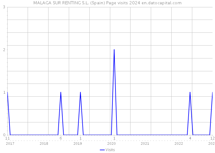 MALAGA SUR RENTING S.L. (Spain) Page visits 2024 