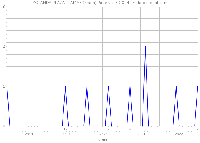 YOLANDA PLAZA LLAMAS (Spain) Page visits 2024 