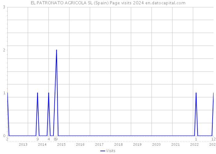 EL PATRONATO AGRICOLA SL (Spain) Page visits 2024 