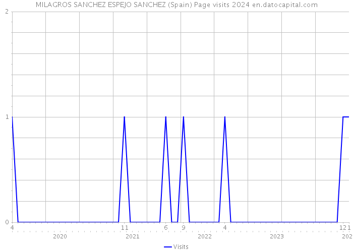 MILAGROS SANCHEZ ESPEJO SANCHEZ (Spain) Page visits 2024 