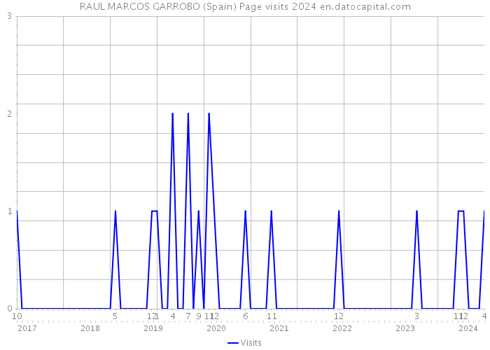 RAUL MARCOS GARROBO (Spain) Page visits 2024 