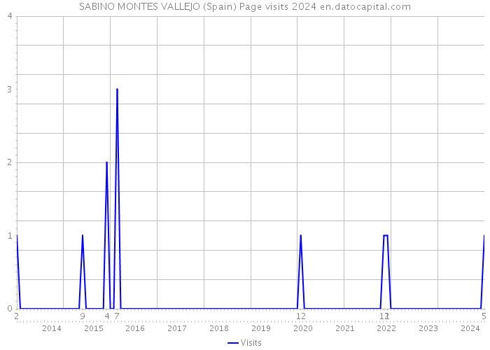 SABINO MONTES VALLEJO (Spain) Page visits 2024 