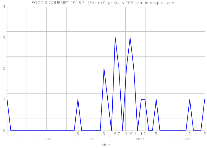 FOOD & GOURMET 2018 SL (Spain) Page visits 2024 