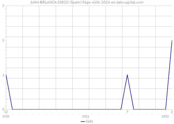 JUAN BIRLANGA DIEGO (Spain) Page visits 2024 