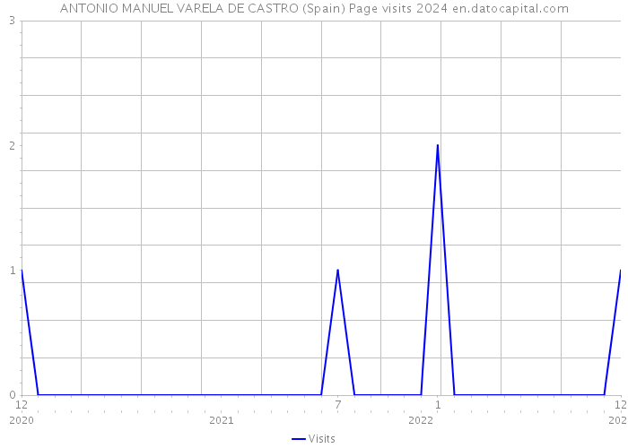 ANTONIO MANUEL VARELA DE CASTRO (Spain) Page visits 2024 