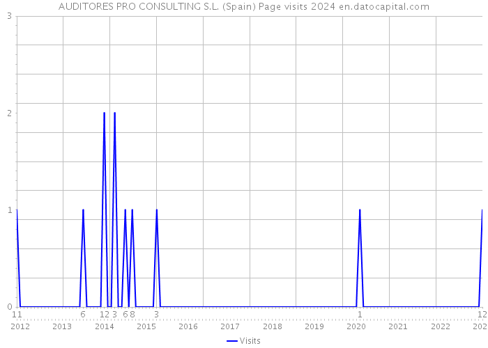 AUDITORES PRO CONSULTING S.L. (Spain) Page visits 2024 