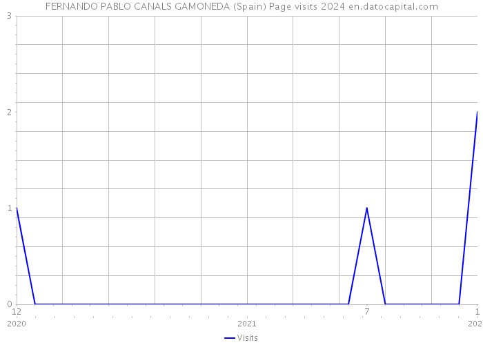 FERNANDO PABLO CANALS GAMONEDA (Spain) Page visits 2024 