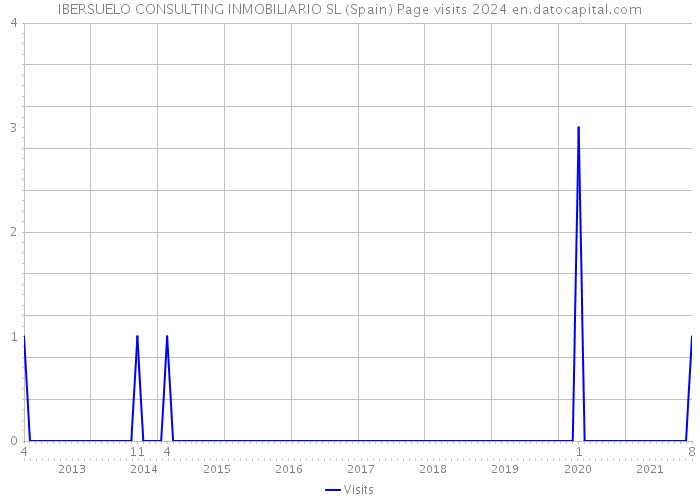 IBERSUELO CONSULTING INMOBILIARIO SL (Spain) Page visits 2024 