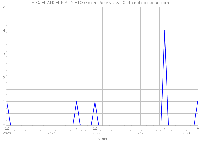 MIGUEL ANGEL RIAL NIETO (Spain) Page visits 2024 