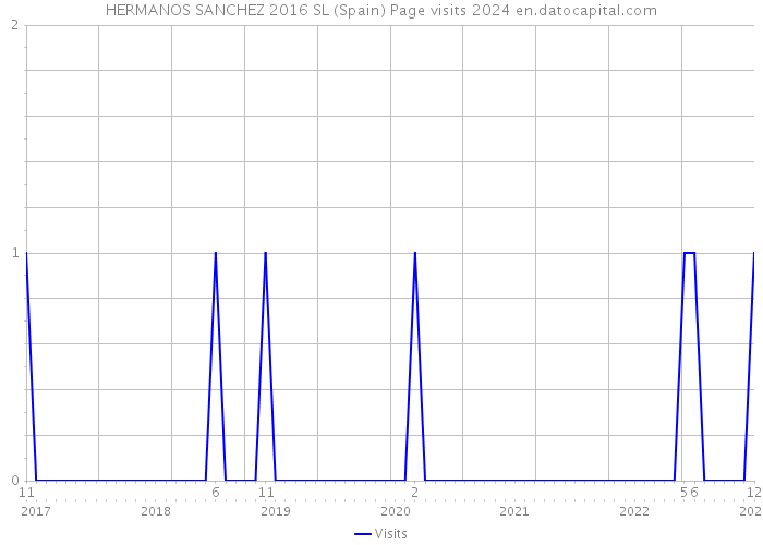 HERMANOS SANCHEZ 2016 SL (Spain) Page visits 2024 