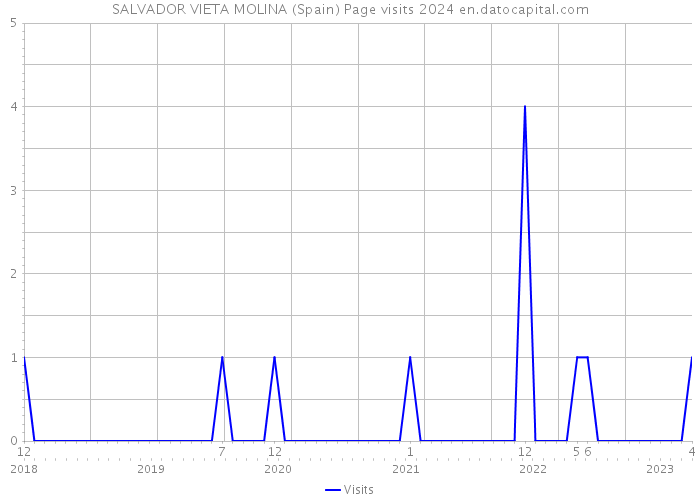 SALVADOR VIETA MOLINA (Spain) Page visits 2024 