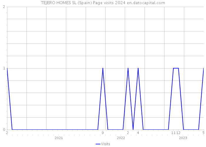 TEJERO HOMES SL (Spain) Page visits 2024 
