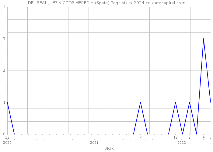 DEL REAL JUEZ VICTOR HEREDIA (Spain) Page visits 2024 