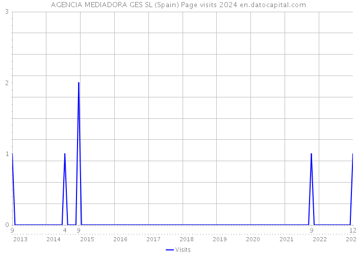 AGENCIA MEDIADORA GES SL (Spain) Page visits 2024 