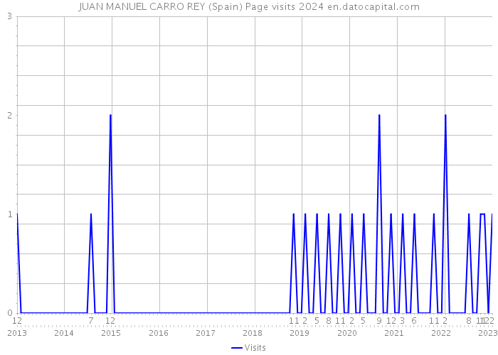 JUAN MANUEL CARRO REY (Spain) Page visits 2024 