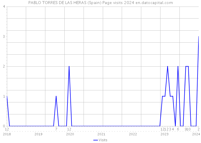 PABLO TORRES DE LAS HERAS (Spain) Page visits 2024 