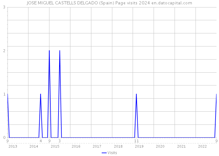 JOSE MIGUEL CASTELLS DELGADO (Spain) Page visits 2024 