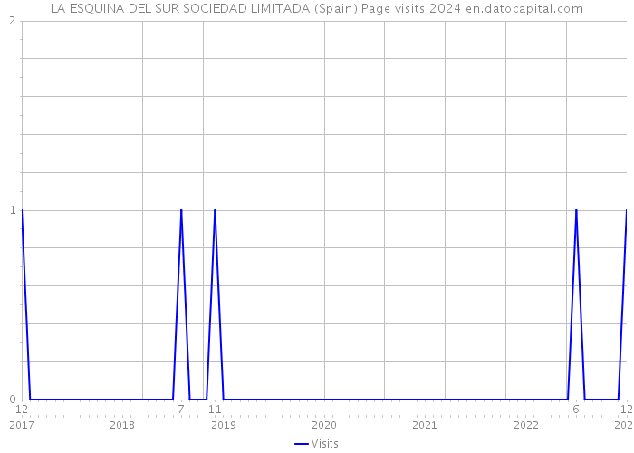 LA ESQUINA DEL SUR SOCIEDAD LIMITADA (Spain) Page visits 2024 