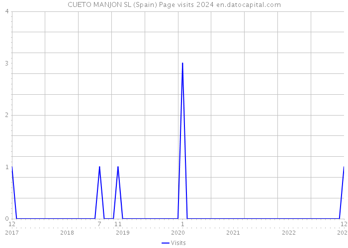 CUETO MANJON SL (Spain) Page visits 2024 