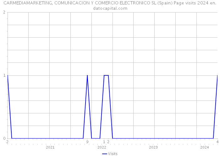 CARMEDIAMARKETING, COMUNICACION Y COMERCIO ELECTRONICO SL (Spain) Page visits 2024 
