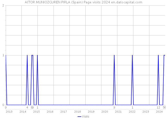 AITOR MUNIOZGUREN PIRLA (Spain) Page visits 2024 