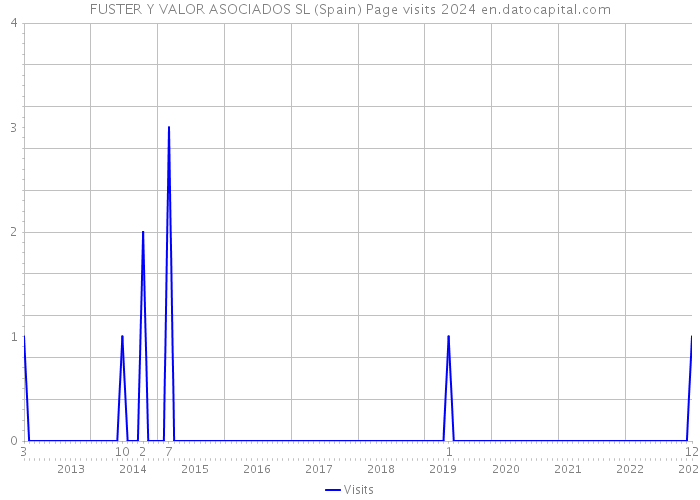 FUSTER Y VALOR ASOCIADOS SL (Spain) Page visits 2024 