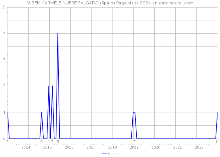 MIREN KARMELE NUERE SALGADO (Spain) Page visits 2024 