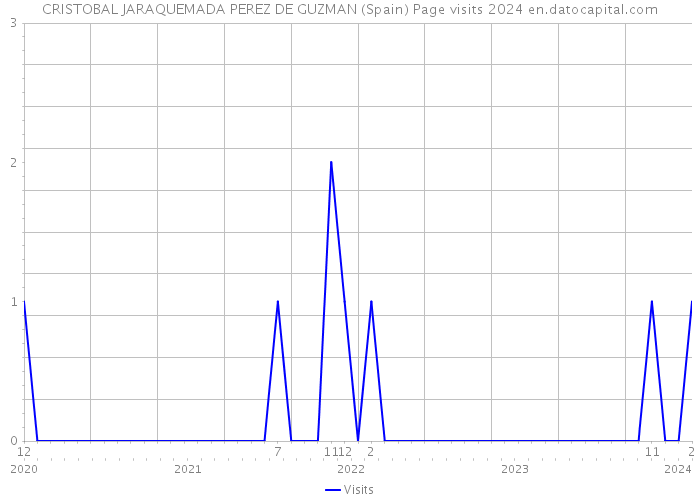 CRISTOBAL JARAQUEMADA PEREZ DE GUZMAN (Spain) Page visits 2024 