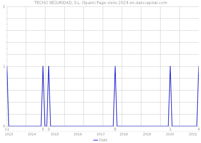 TECNO SEGURIDAD, S.L. (Spain) Page visits 2024 