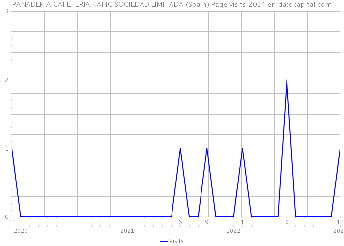 PANADERIA CAFETERIA KAFIC SOCIEDAD LIMITADA (Spain) Page visits 2024 