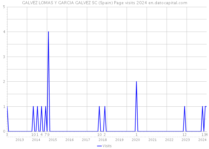 GALVEZ LOMAS Y GARCIA GALVEZ SC (Spain) Page visits 2024 