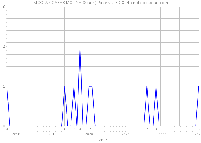 NICOLAS CASAS MOLINA (Spain) Page visits 2024 