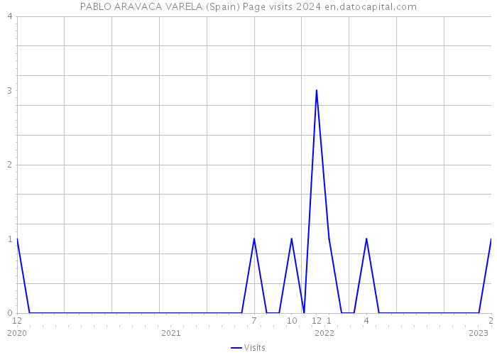 PABLO ARAVACA VARELA (Spain) Page visits 2024 