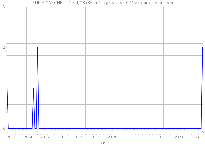 NURIA SANCHEZ TORRIJOS (Spain) Page visits 2024 