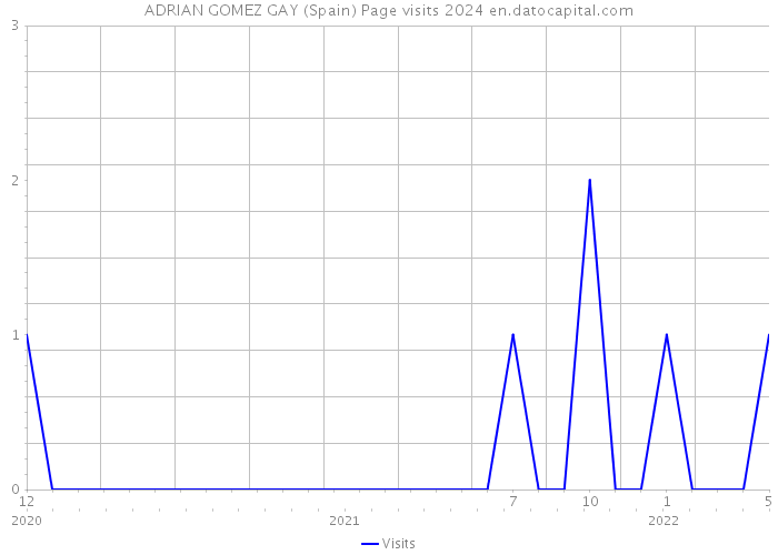 ADRIAN GOMEZ GAY (Spain) Page visits 2024 