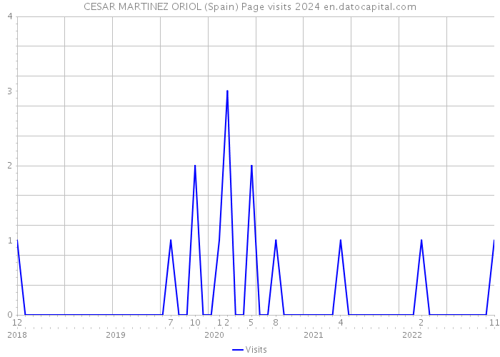 CESAR MARTINEZ ORIOL (Spain) Page visits 2024 