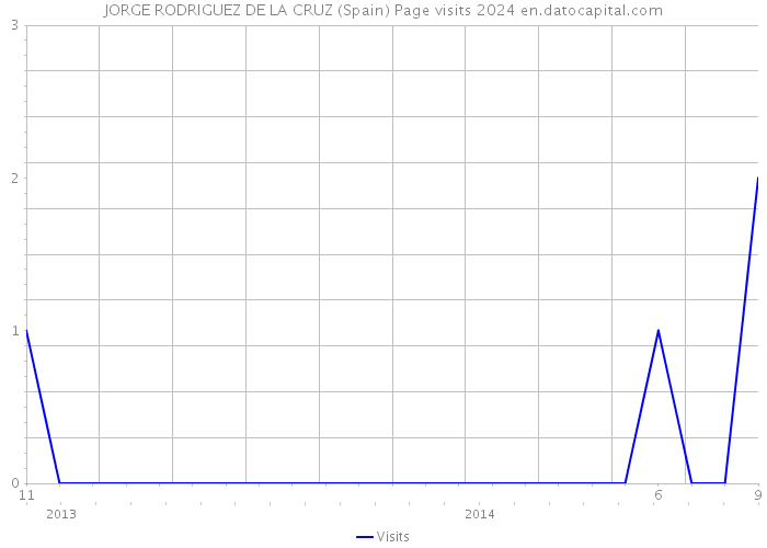 JORGE RODRIGUEZ DE LA CRUZ (Spain) Page visits 2024 