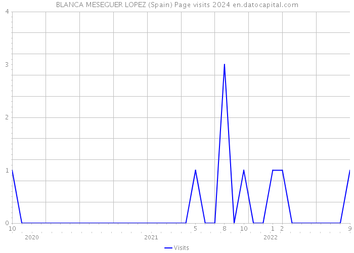 BLANCA MESEGUER LOPEZ (Spain) Page visits 2024 