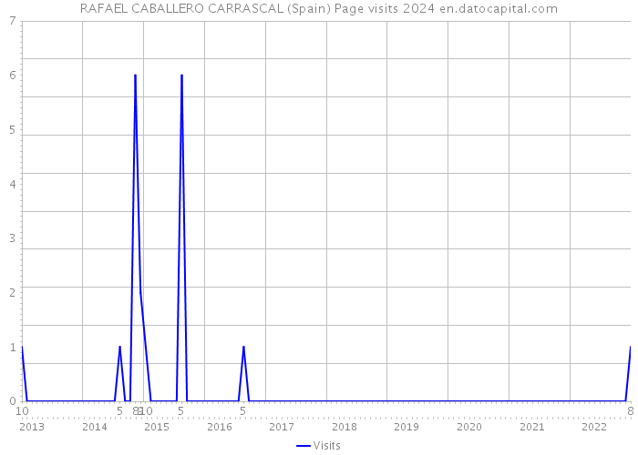 RAFAEL CABALLERO CARRASCAL (Spain) Page visits 2024 
