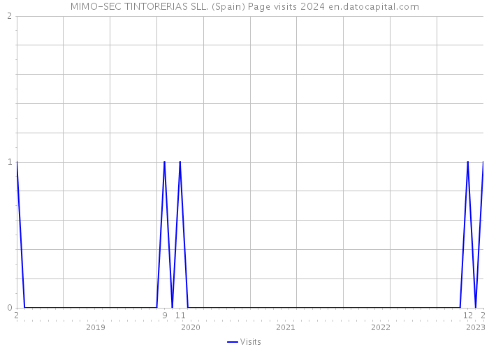 MIMO-SEC TINTORERIAS SLL. (Spain) Page visits 2024 