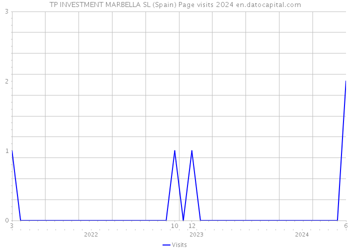 TP INVESTMENT MARBELLA SL (Spain) Page visits 2024 