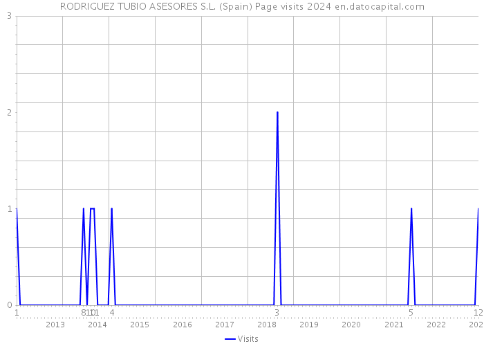 RODRIGUEZ TUBIO ASESORES S.L. (Spain) Page visits 2024 