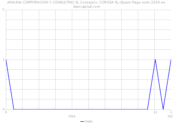 ARAUNA CORPORACION Y CONSULTING SL Consejero: COROSA SL (Spain) Page visits 2024 