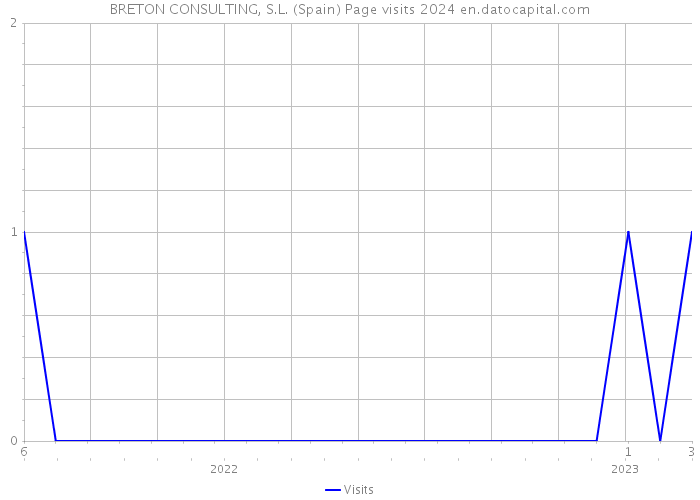 BRETON CONSULTING, S.L. (Spain) Page visits 2024 