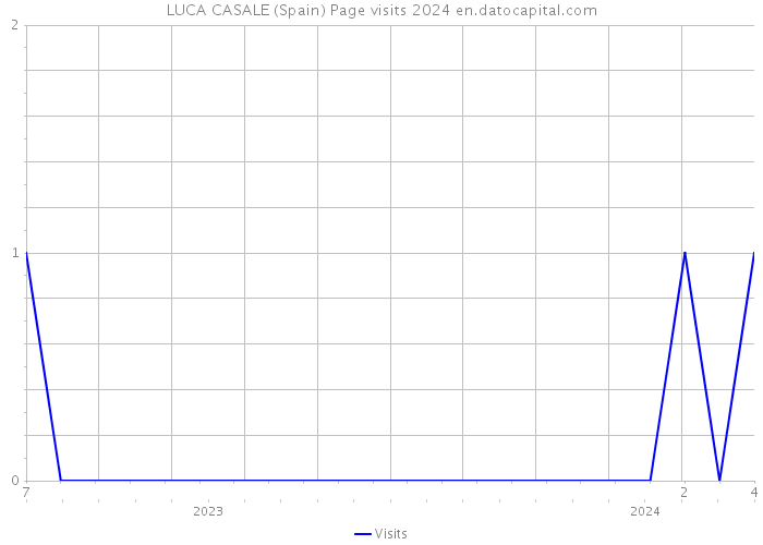 LUCA CASALE (Spain) Page visits 2024 