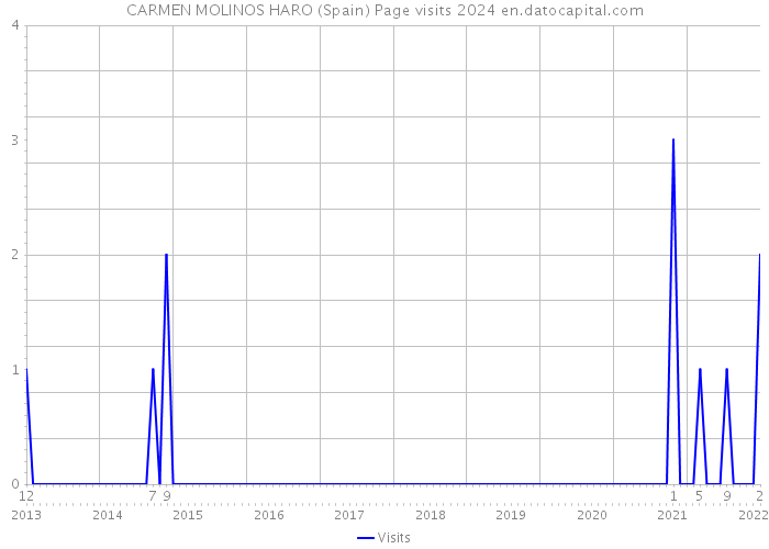 CARMEN MOLINOS HARO (Spain) Page visits 2024 