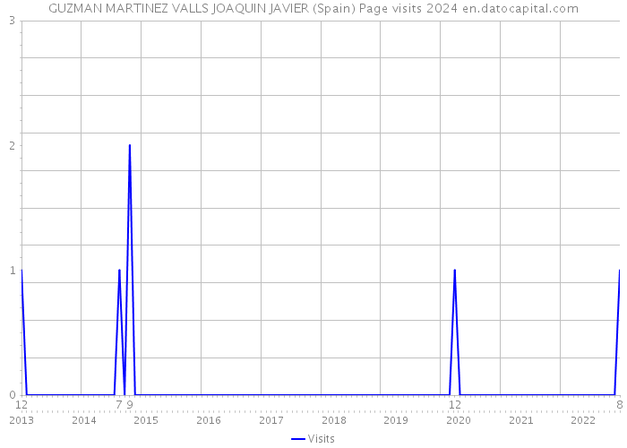 GUZMAN MARTINEZ VALLS JOAQUIN JAVIER (Spain) Page visits 2024 